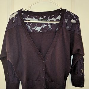 Super Classy Purple American Eagle Lace Cardigan